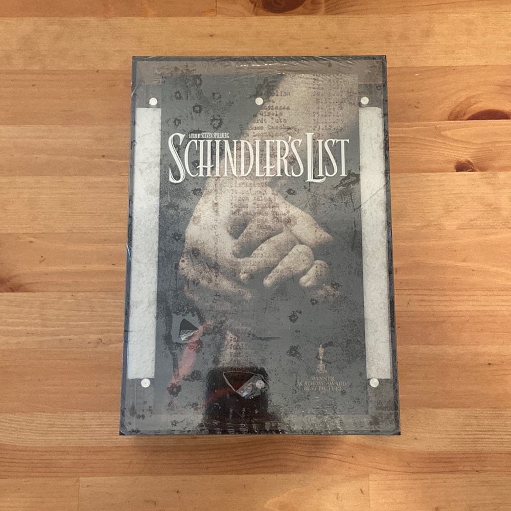 SCHINDLER'S LIST DVD Collector’s Gift Glass Box Set w/ Book and Soundtrack.